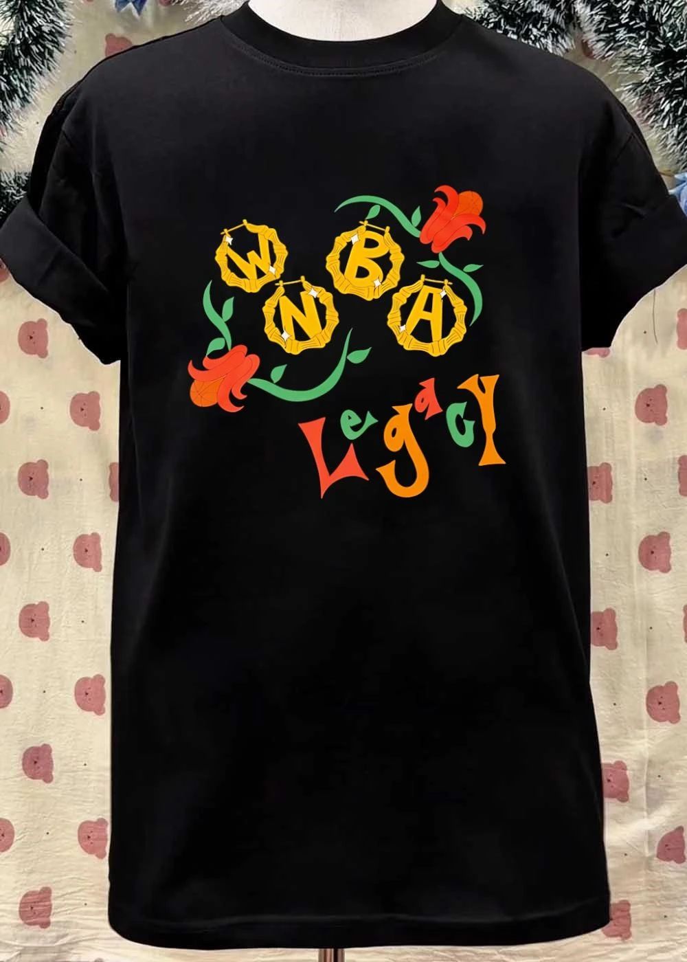WNBA Legacy Bamboo Hoop Earrings shirt