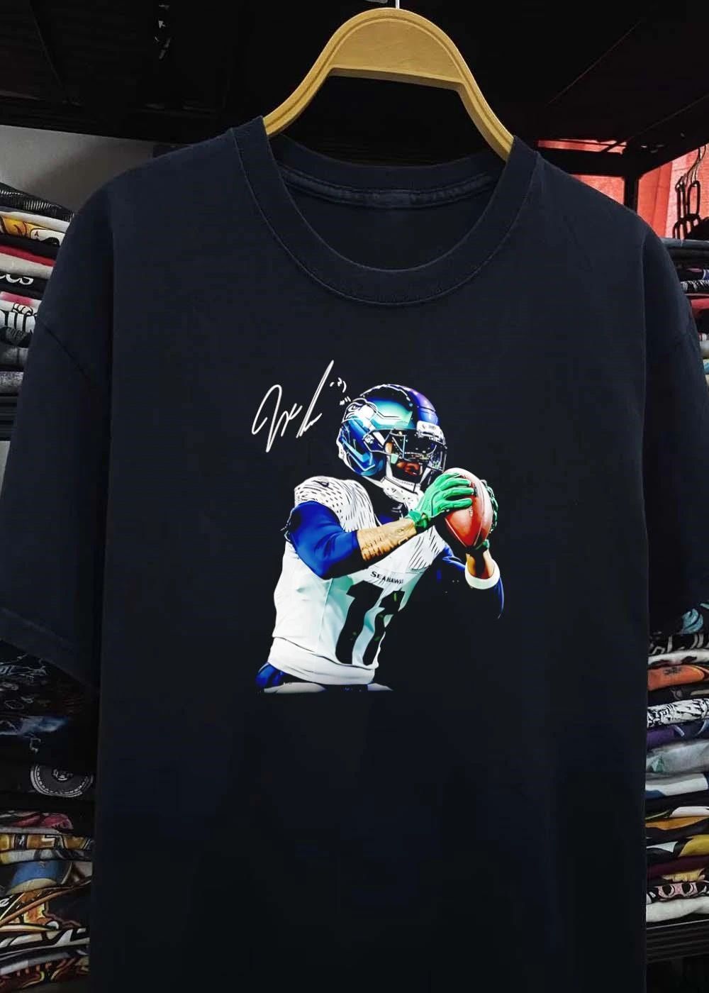 Jaxon Smith-Njigba Catching Football Seahawks T-Shirt