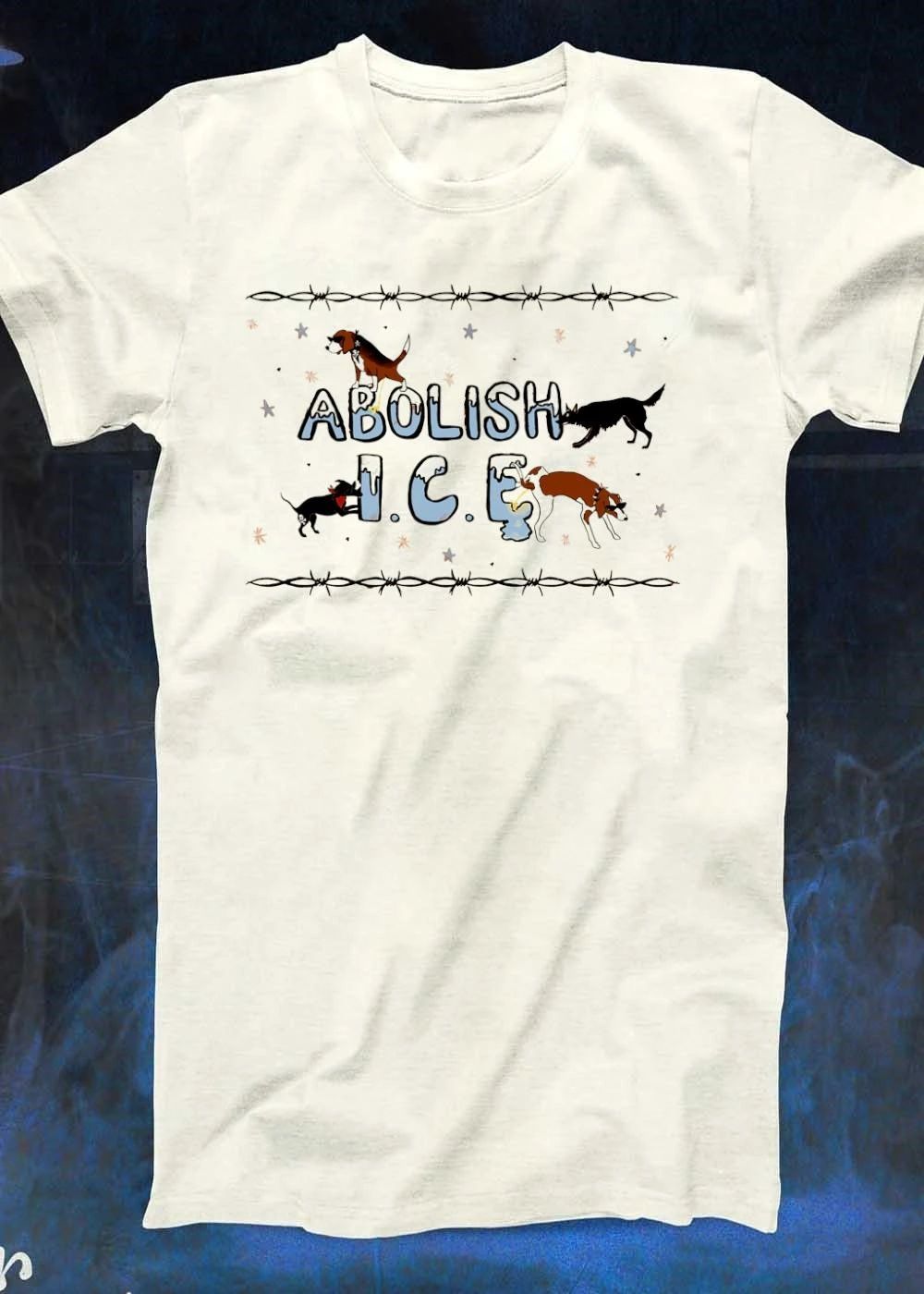 Dogs Urinating on Letters Abolish ICE Protest T-Shirt