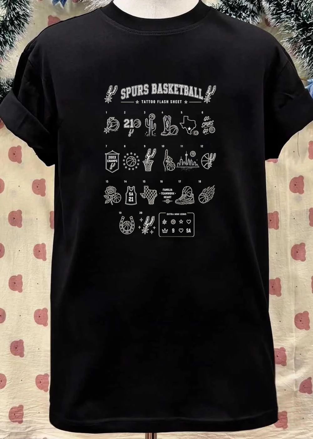 San Antonio Spurs Basketball Fan Ink Collection Shirt