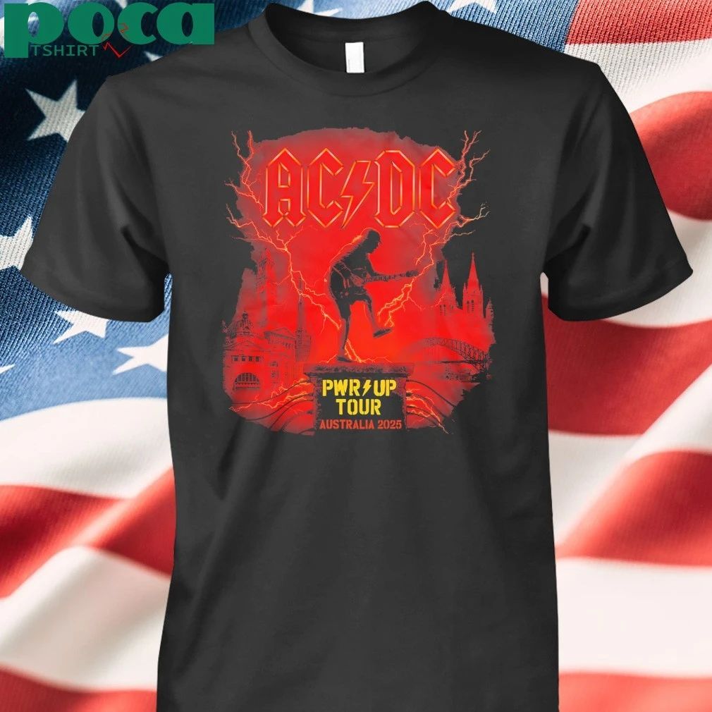 ACDC PWR Up Tour Australia 2025 Cities Dates Schedule shirt