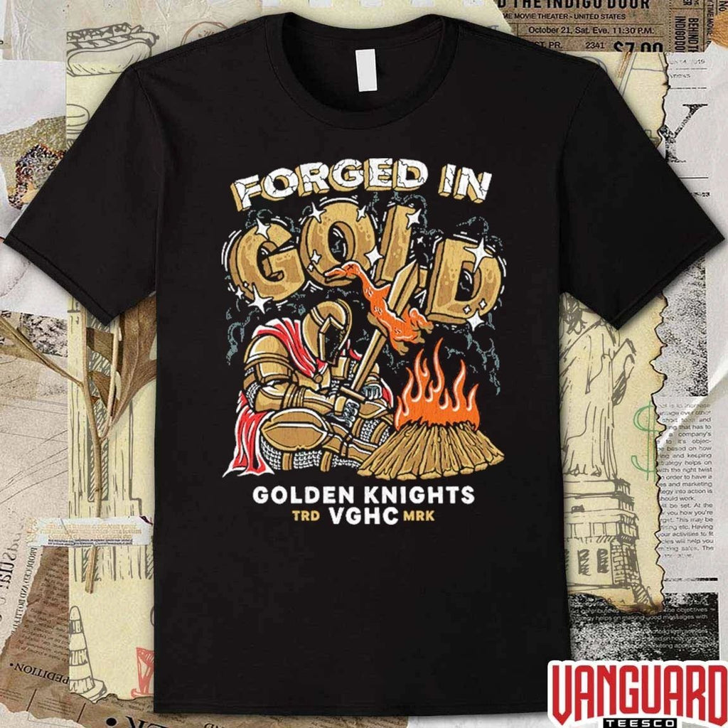Forged In Gold Vegas Golden Knights Pop-Up Shop Now Roasted Duck t-shirt