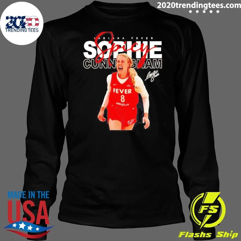 Sophie Cunningham Indiana Fever Basketball Player Screaming Shirt