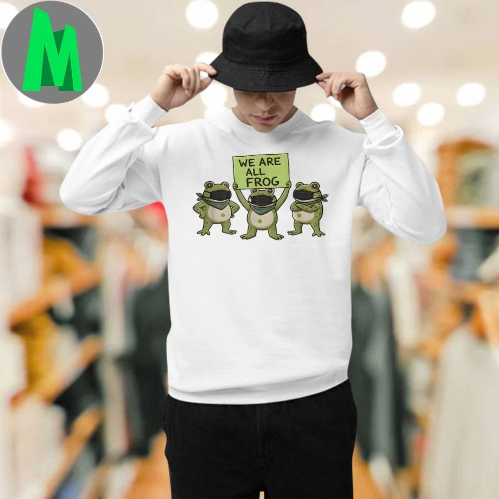 Retro Portland We Are All Frog Design Shirt