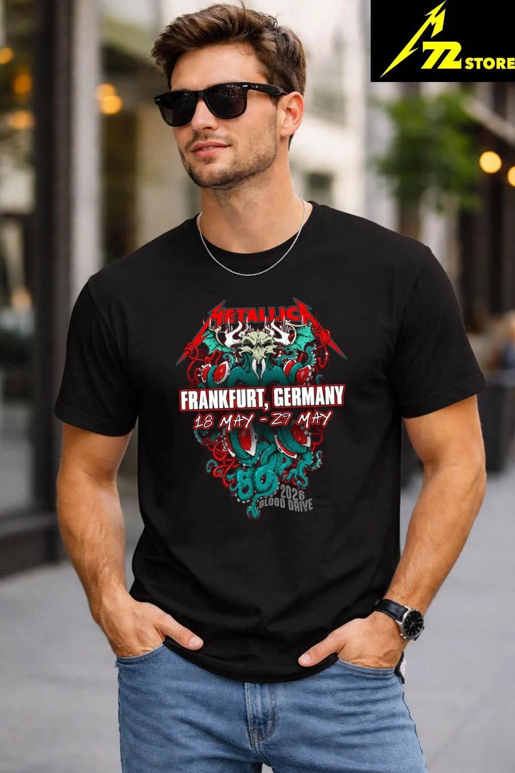 Metallica Frankfurt Germany 2026 Blood Drive Shirt