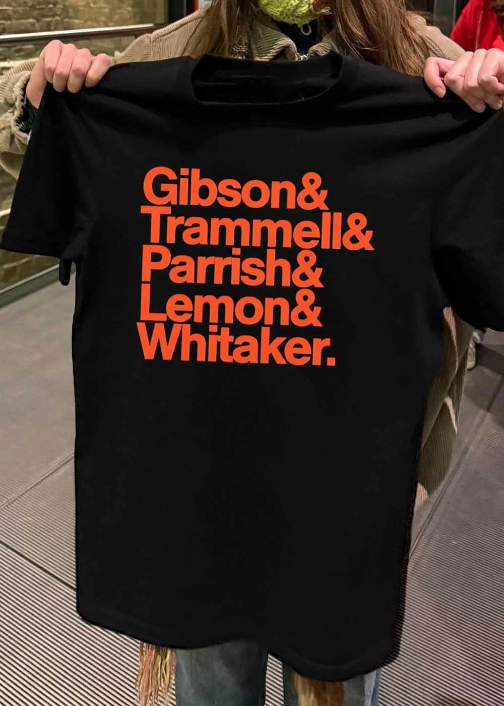 Gibson Trammell Parrish Lemon Whitaker Famous Baseball Players Shirt