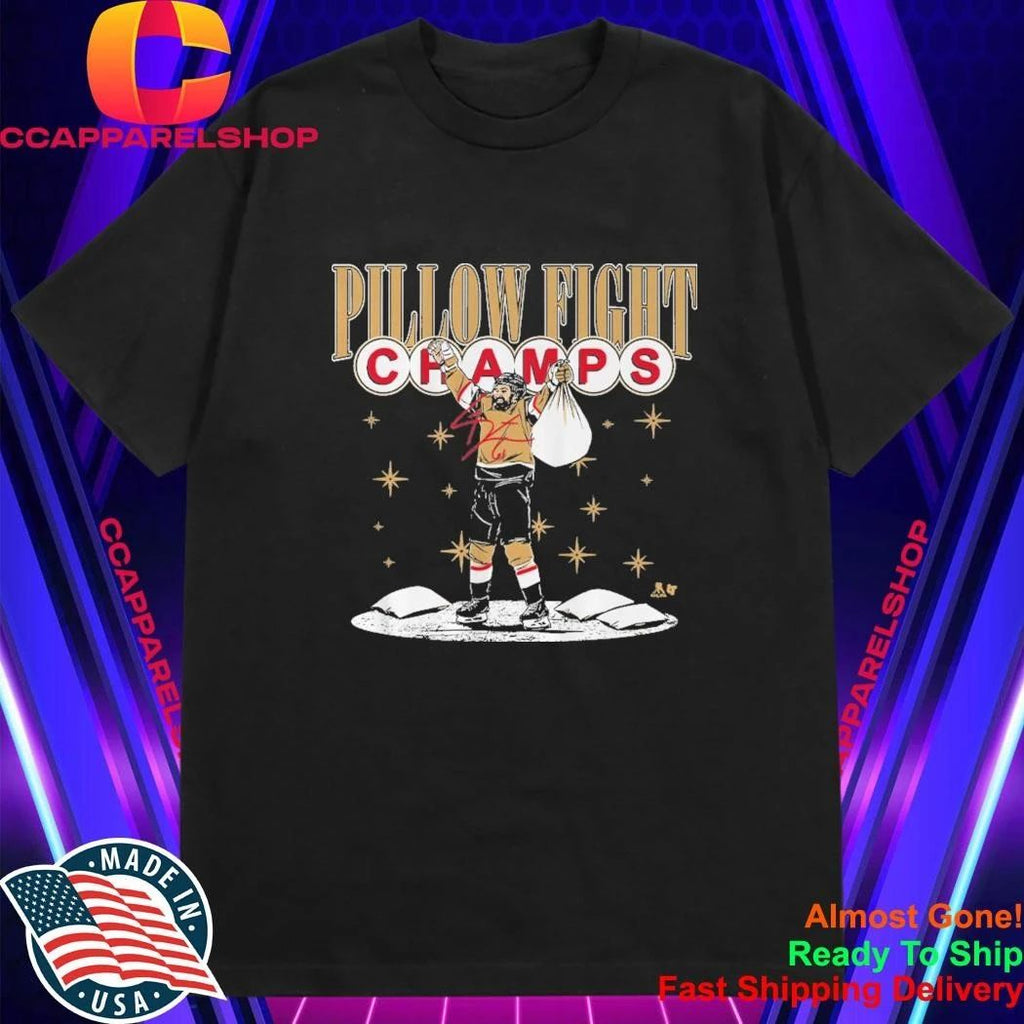 Vegas Golden Knights Hockey Pillow Fight Champs Signature Shirt