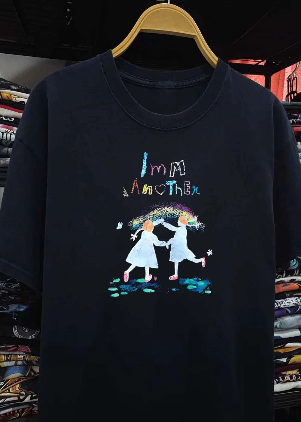 I Am Another Girl Two Children Dancing Under Rainbow T-Shirt