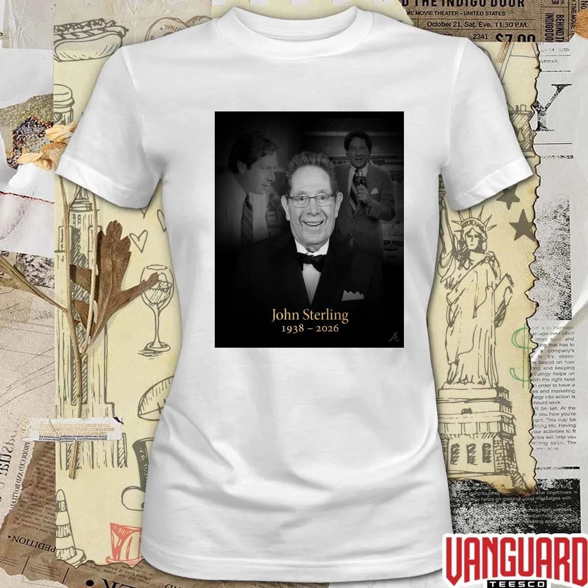 John Sterling 1938 – 2026 Atlanta Braves t-shirt