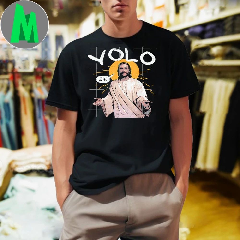 Vintage Style Yolo Jk Jesus Religious Christian Shirt