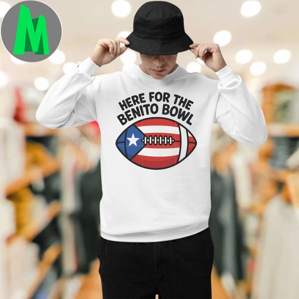 Here for the benito bowl rugby ball shirt