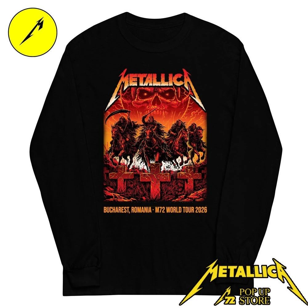 Metallica M72 Bucharest 2026 Tour Poster by Maxx242 Arena Națională, Romania Shirt