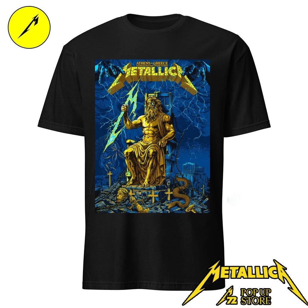 Metallica M72 Athens Greece Olympic Stadium May 9, 2026 Zeus Art Poster Shirt