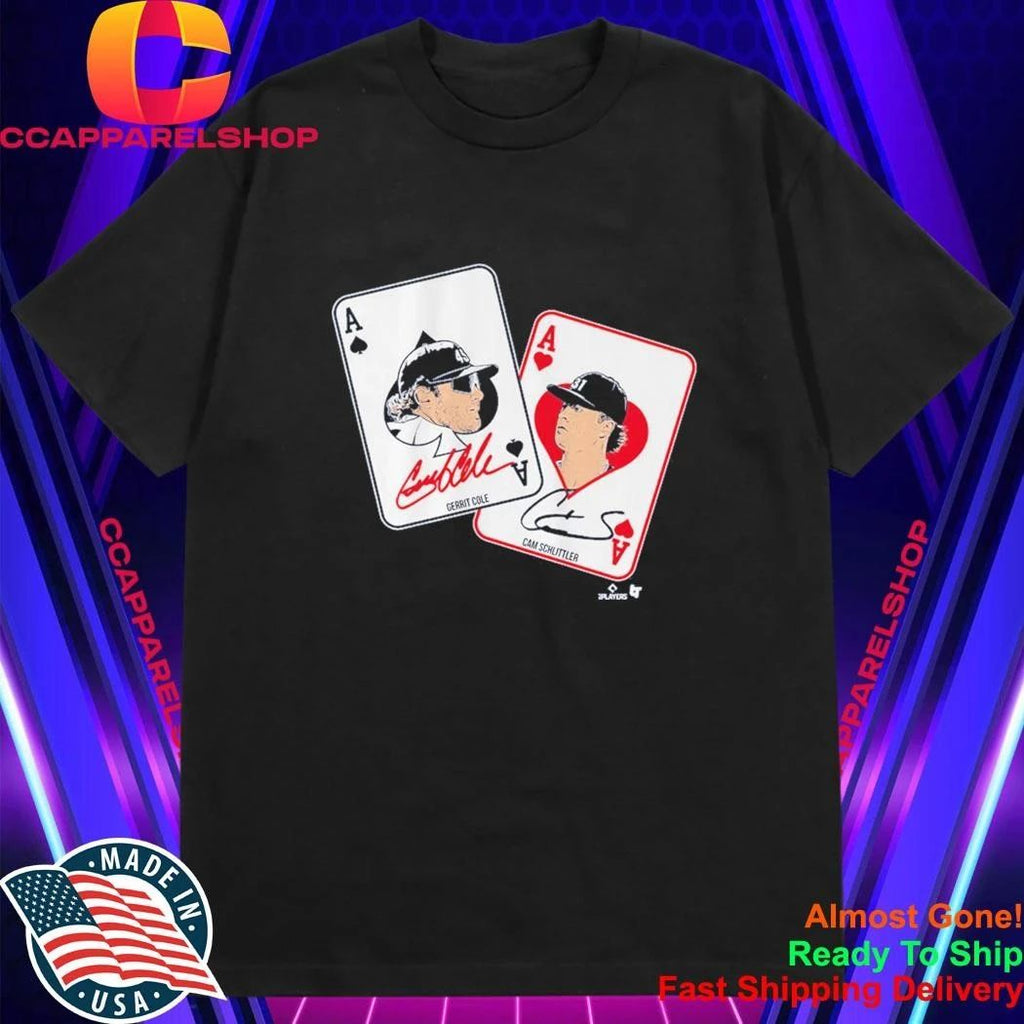 Gerrit Cole & Cam Schlittler Pocket Aces Signatures Shirt