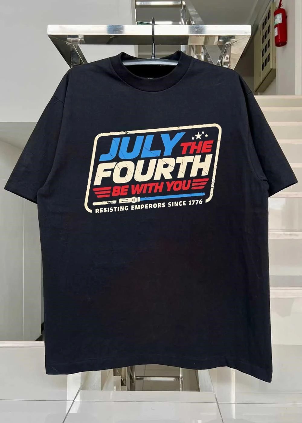 Resisting Emperors Since 1776 July The Fourth Be With You T-Shirt