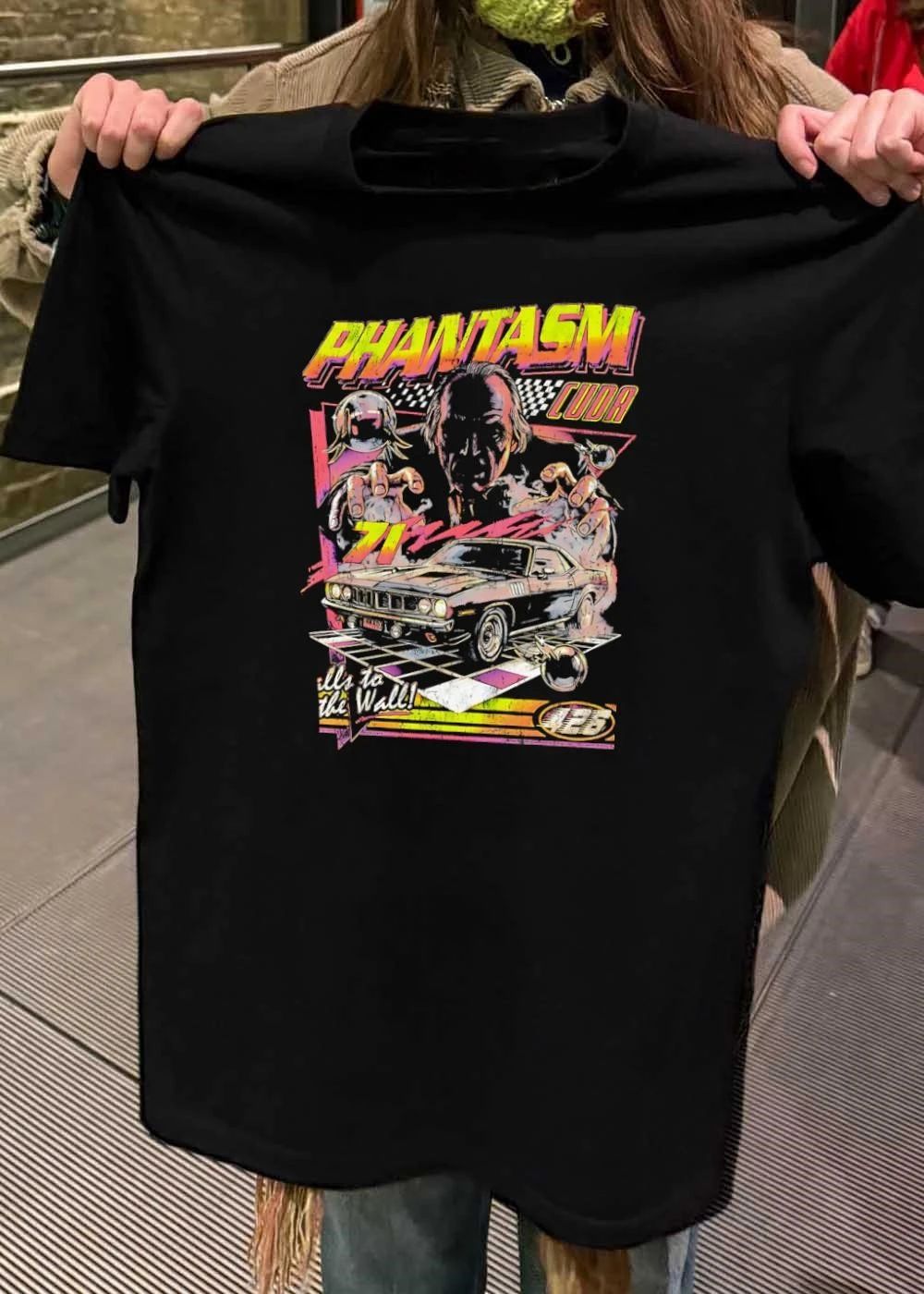 Tall Man Reaches for the 1971 Hemi Phantasm Cuda 426 Calls to the Wall T-Shirt