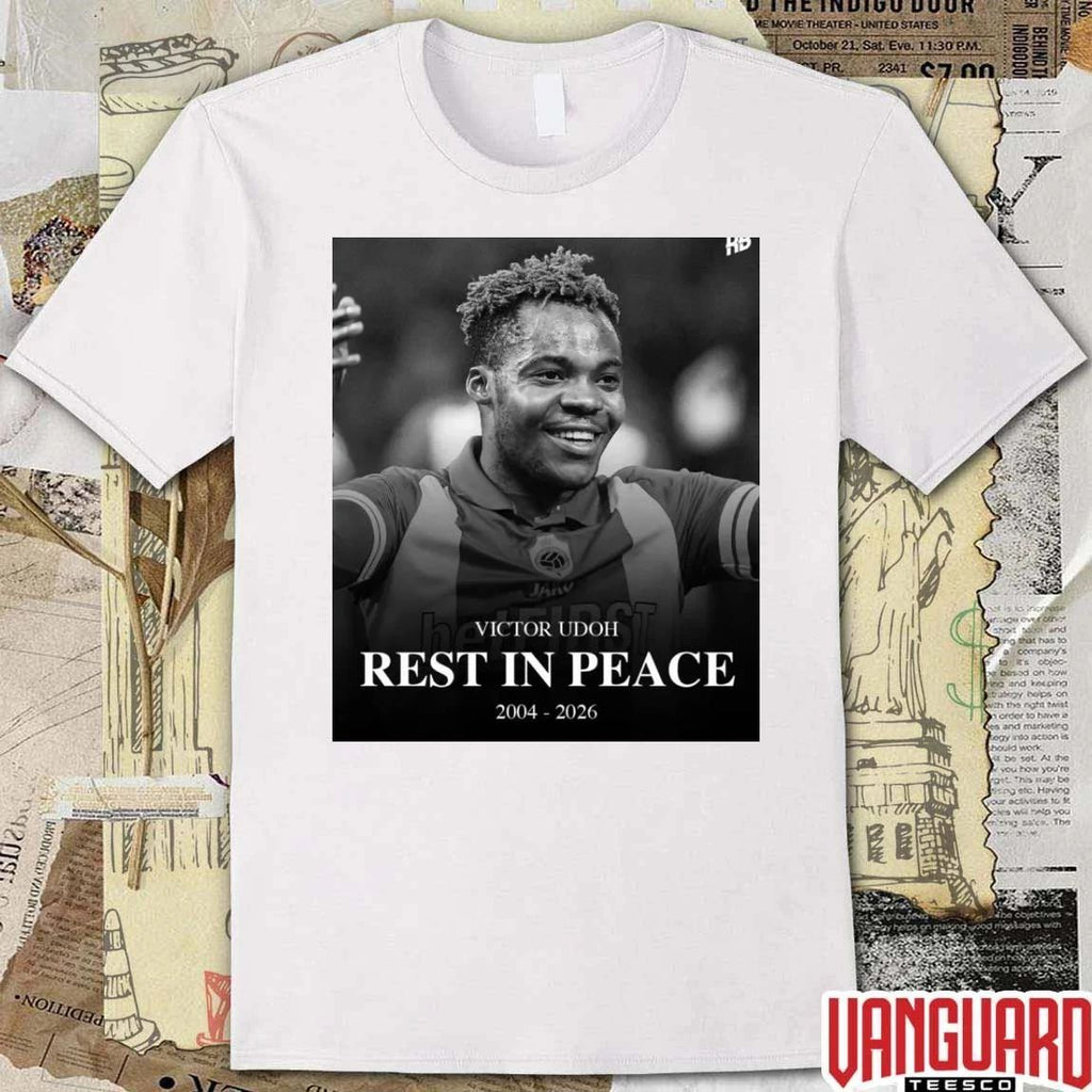 Victor Udoh Rest In Peace 2004 – 2026 Trivela Spor Poster t-shirt