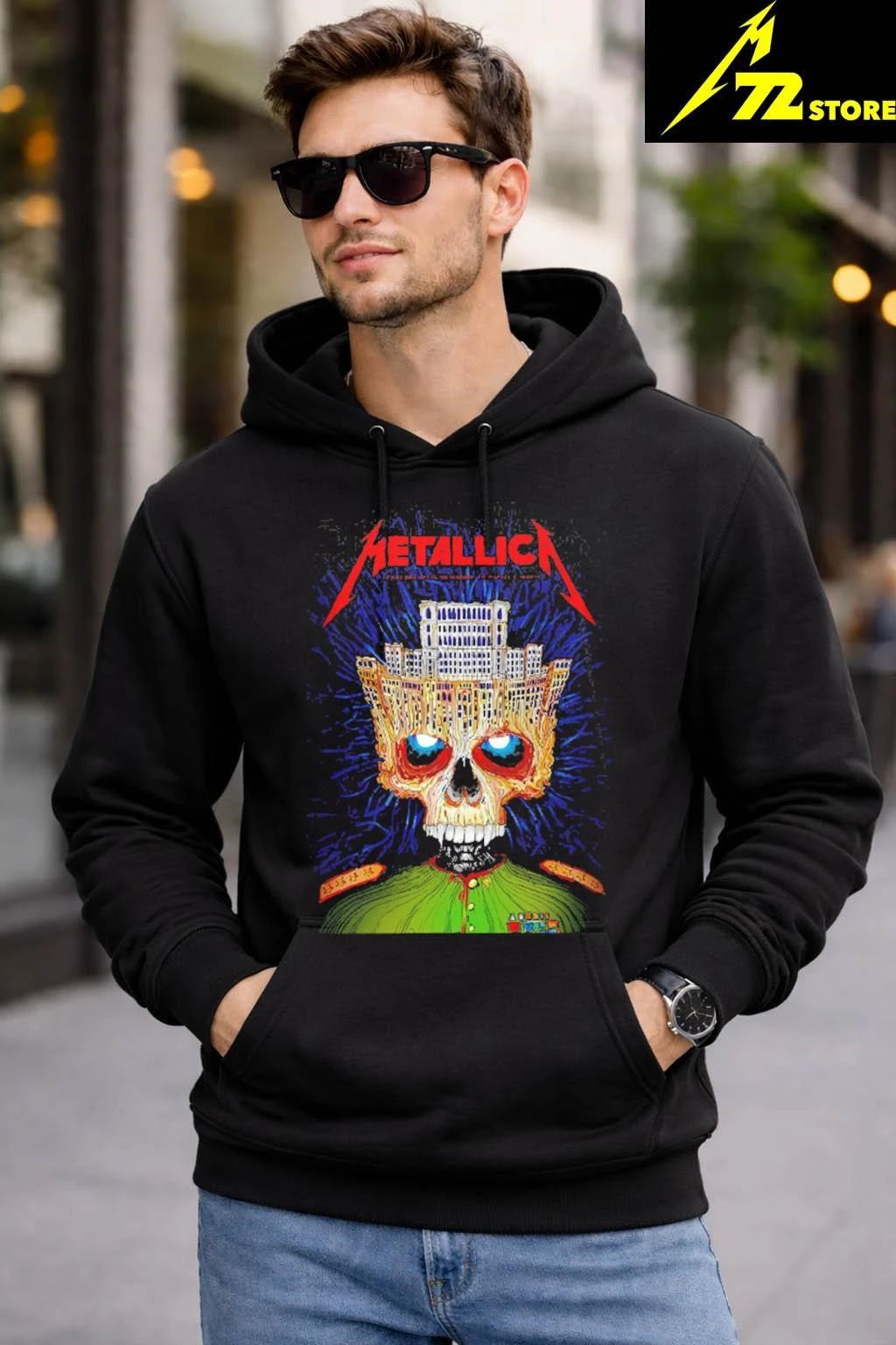 Metallica M72 Bucharest Art By Matei Apostolescu At Arena Nationala In Bucharest RO On May 13 2026 Skull Palace Shirt