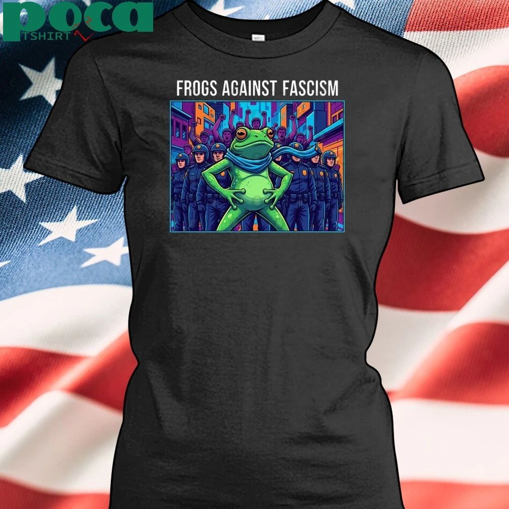 Frogs Together Strong Portland Frog Frogs Against Fascism T-Shirt