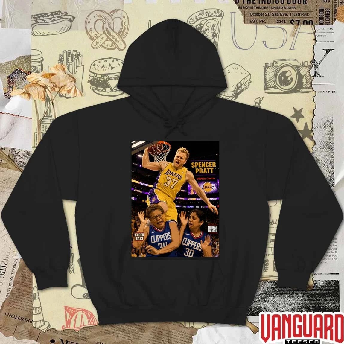 Spencer Pratt, Karen Bass, and Nithya Raman Dunks On Communists NBA Players t-shirt