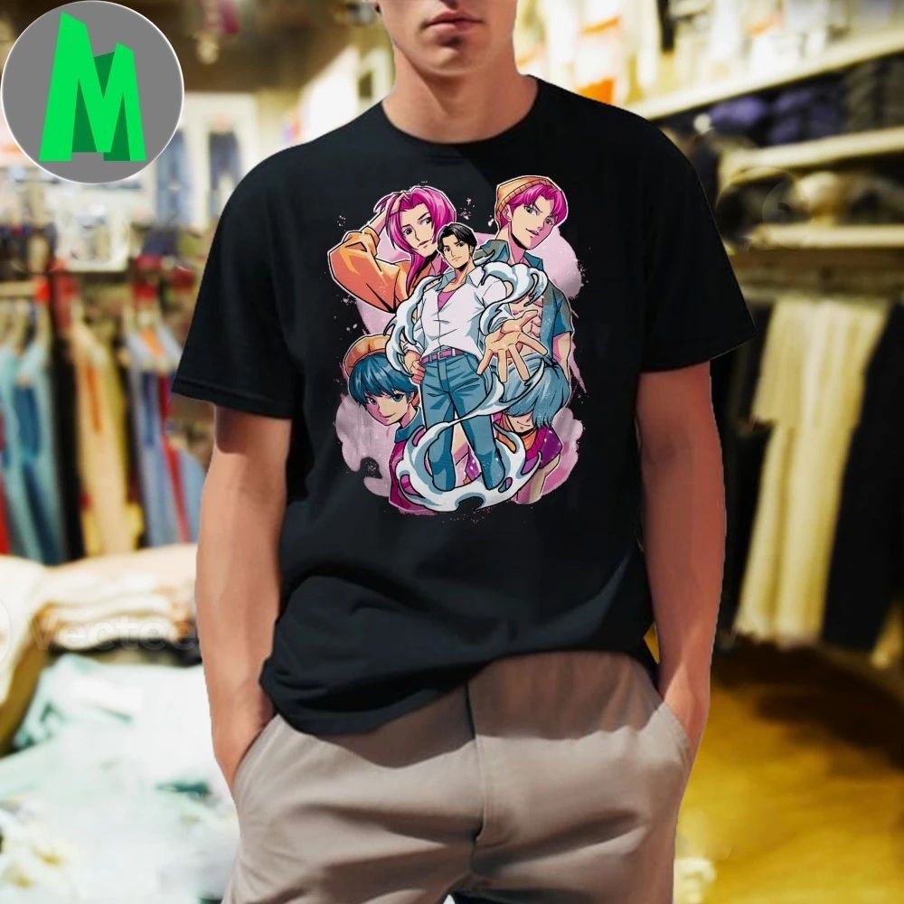 Original Jinu, Romance, Abby, Mystery And Baby Demon Boy Band Shirt