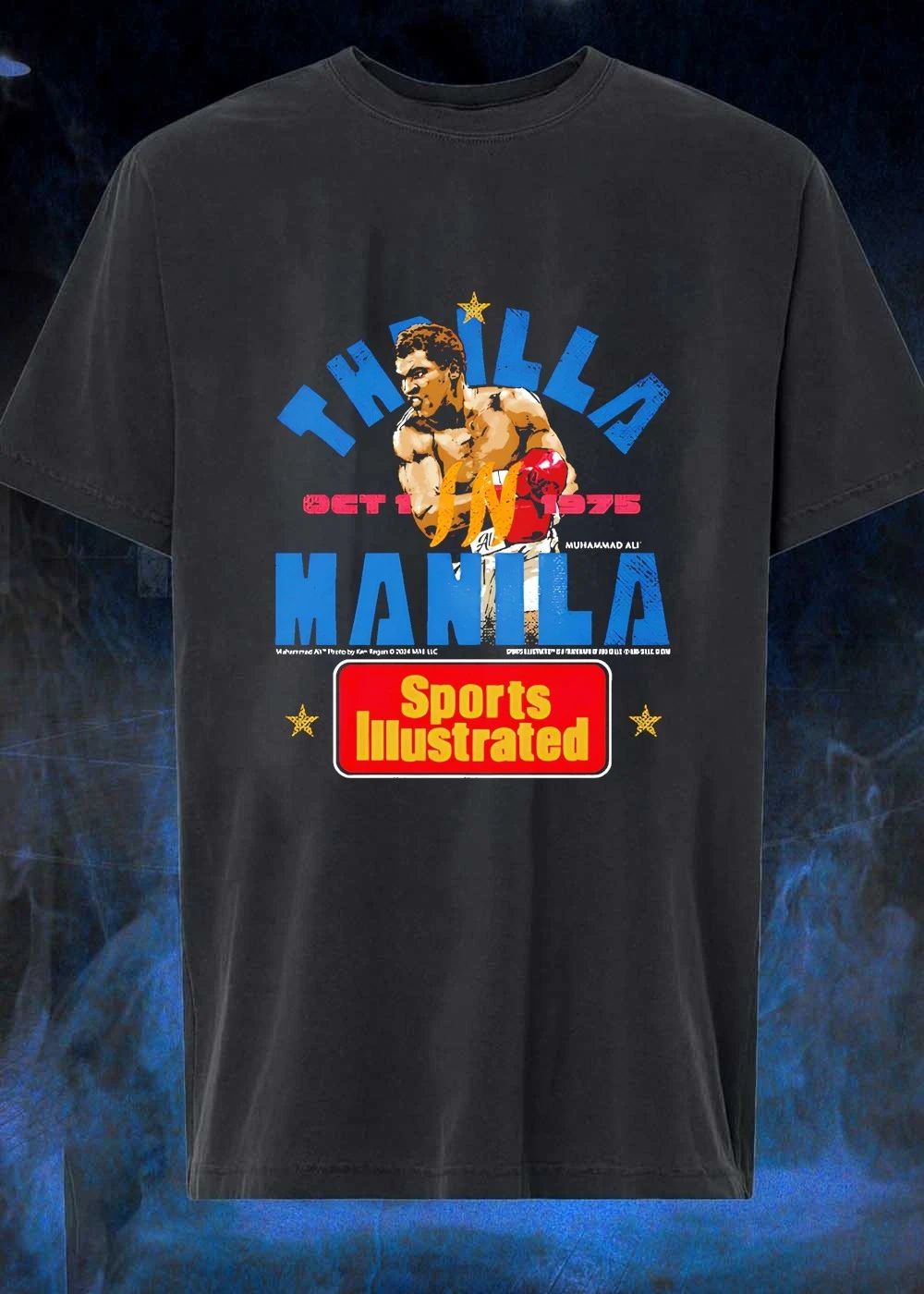 Muhammad Ali Sports Illustrated Thrilla In Manila retro shirt