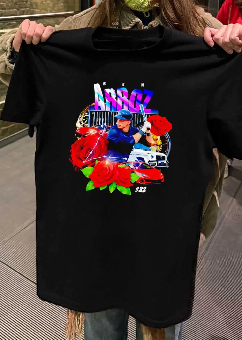 Ben Arroz #22 Players Baseball Roses Luxury Cars shirt