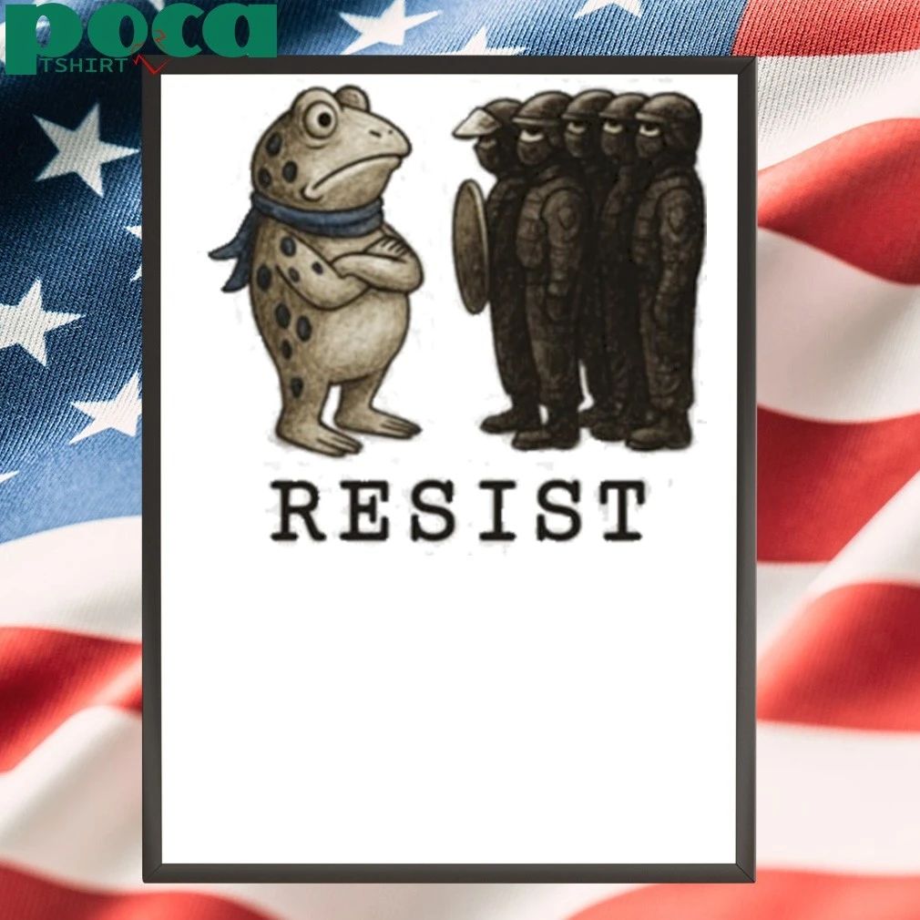 Frogs Against Fascism Portland Frog Resist T-shirt