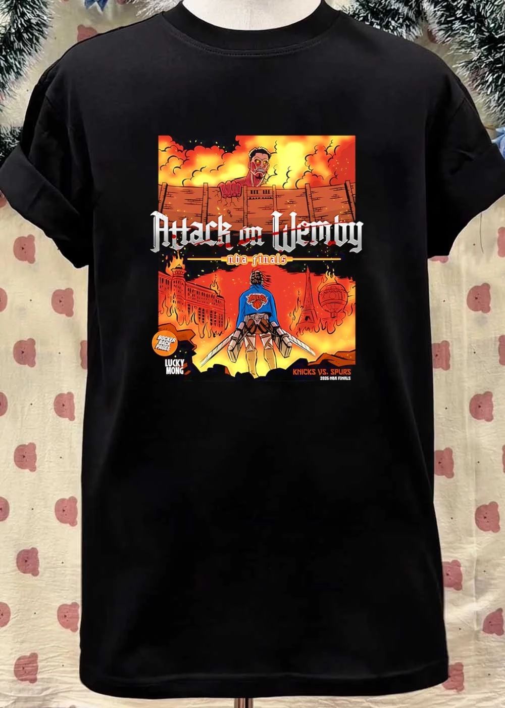 Knicks vs Spurs Attack on Wemby NBA Finals Shirt
