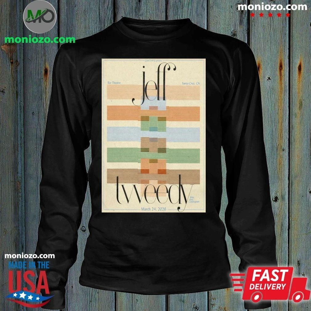 Original Jeff Tweedy Santa Cruz CA 3 24 2026 Poster Shirt