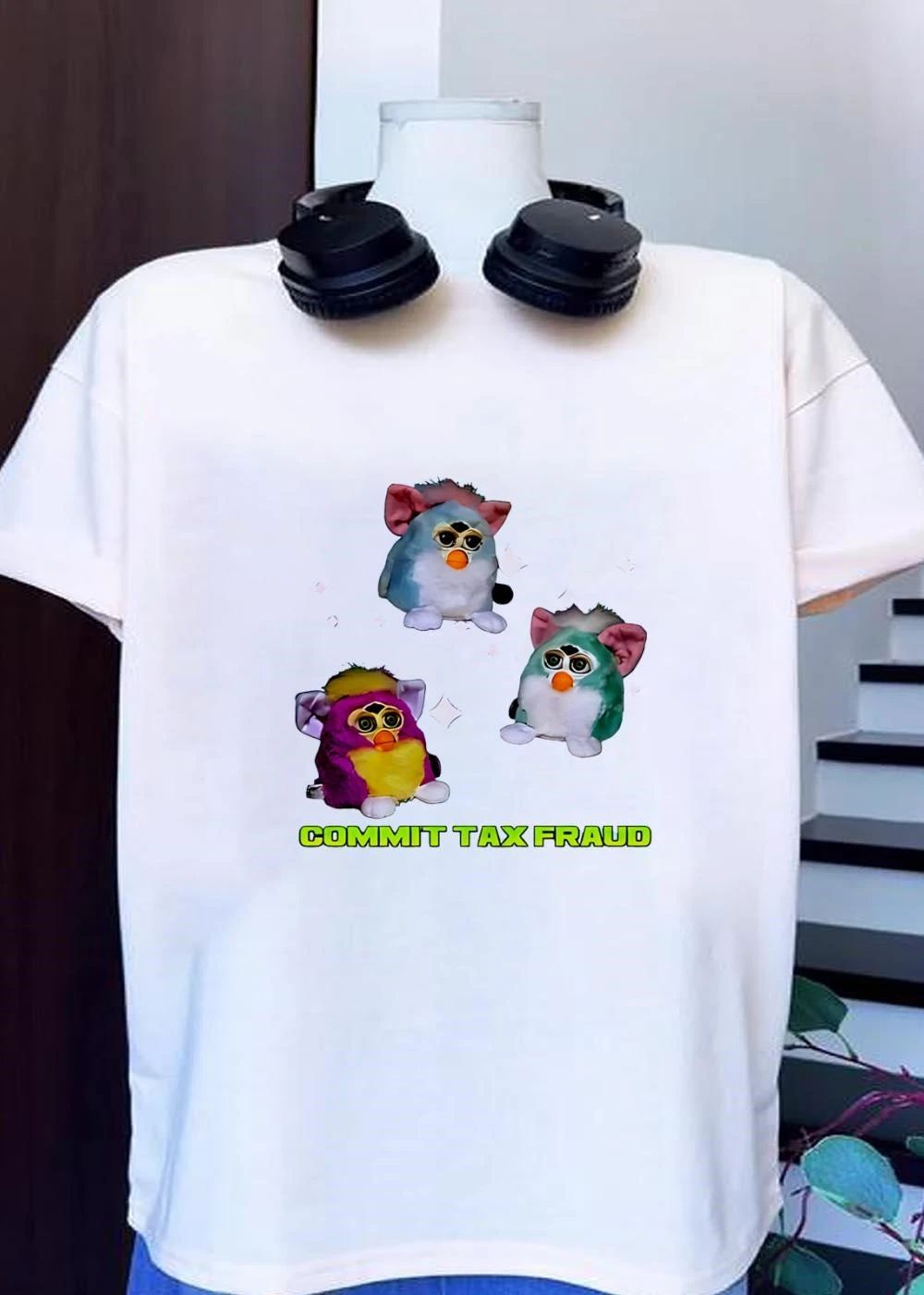 Furby Aesthetic Commit Tax Fraud T-Shirt