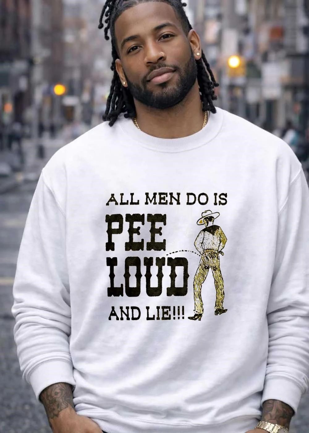 All Men Do Is Pee Loud And Lie Cowboy shirt