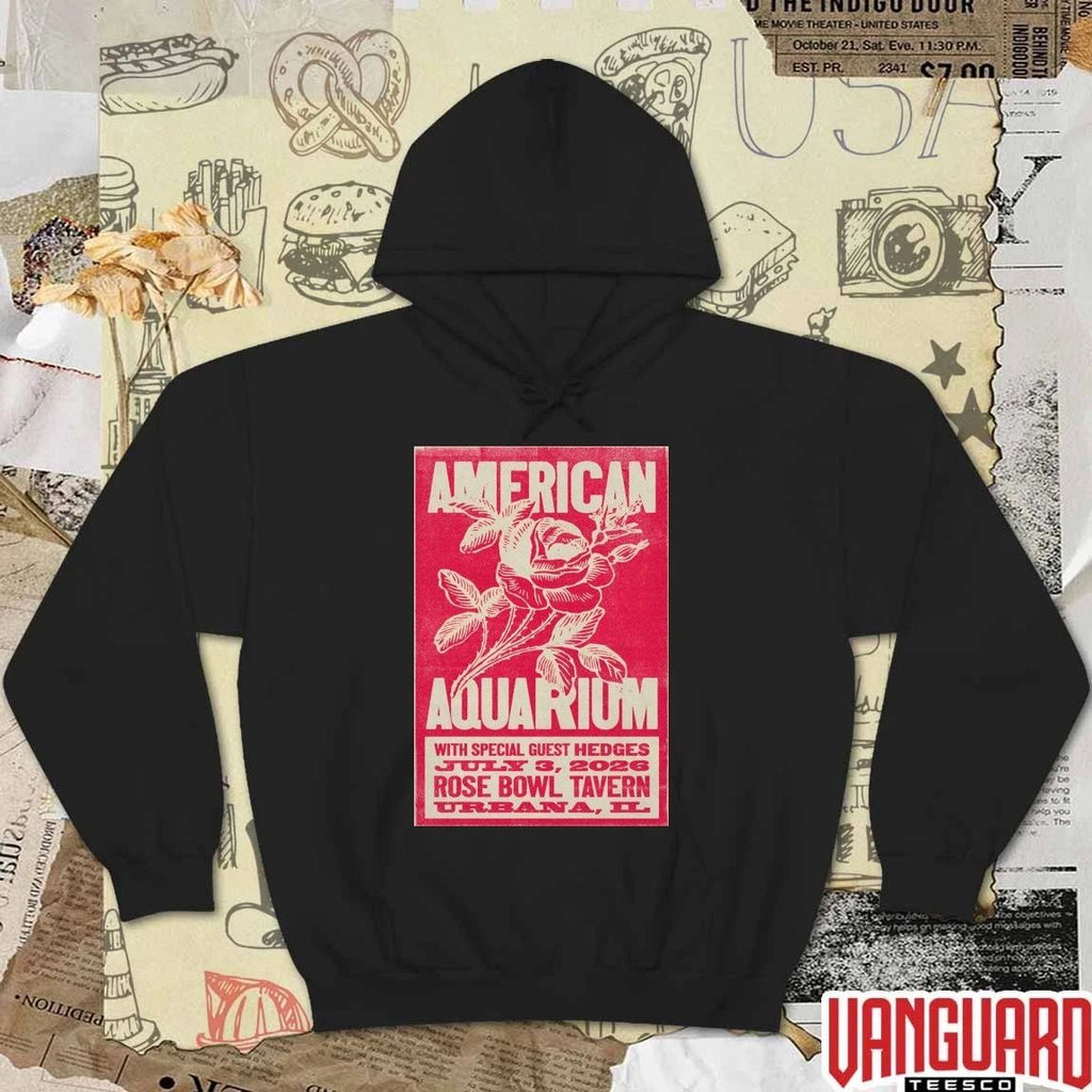 American Aquarium July 3 2026 In Urbana IL Rose Bowl Tavern Poster t-shirt