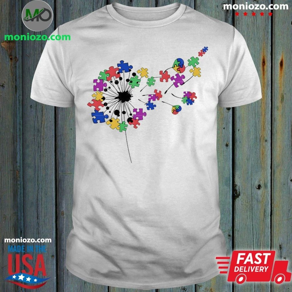 Autism Awareness Dandelion Puzzle Piece Dandelion Autism Shirt