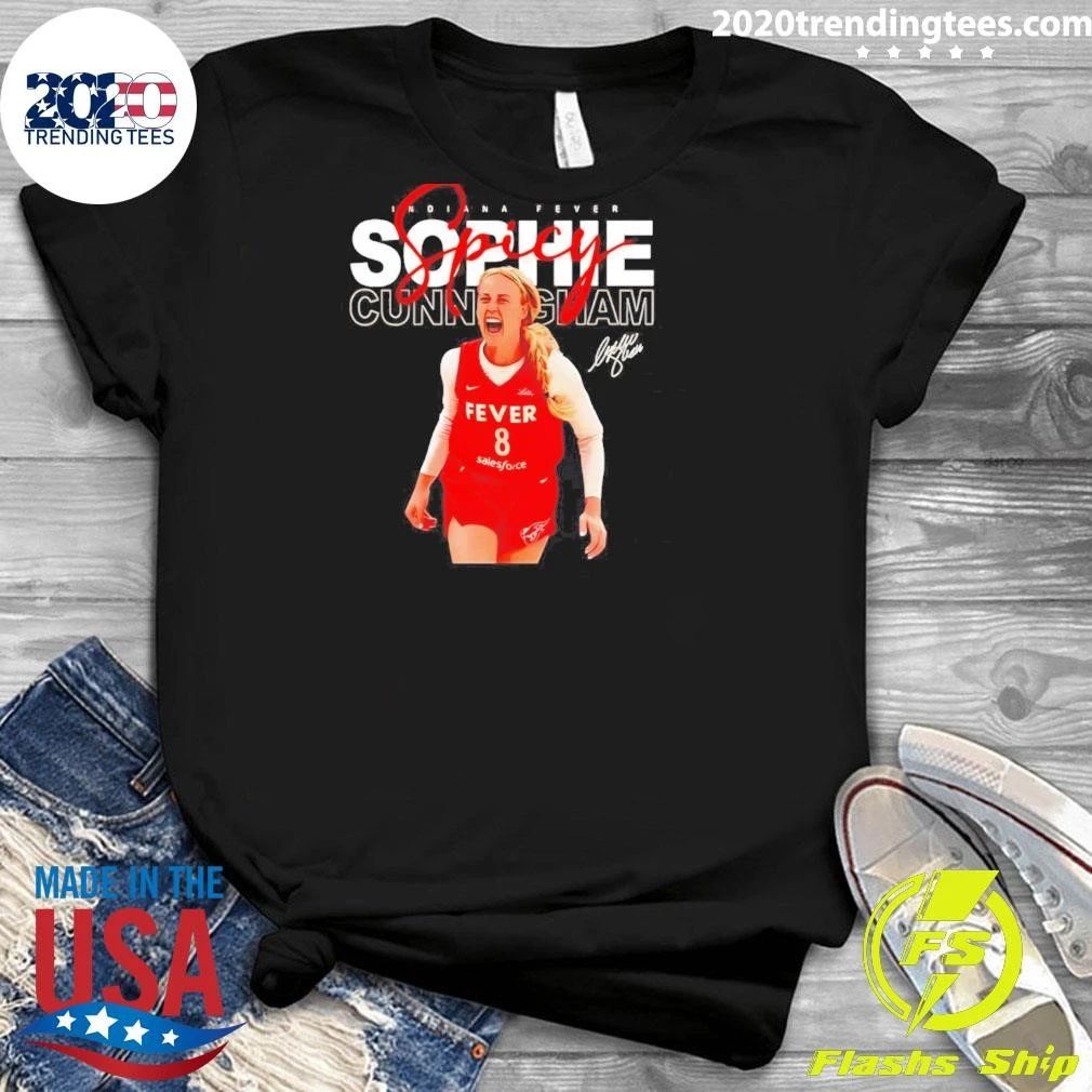 Sophie Cunningham Indiana Fever Basketball Player Screaming Shirt