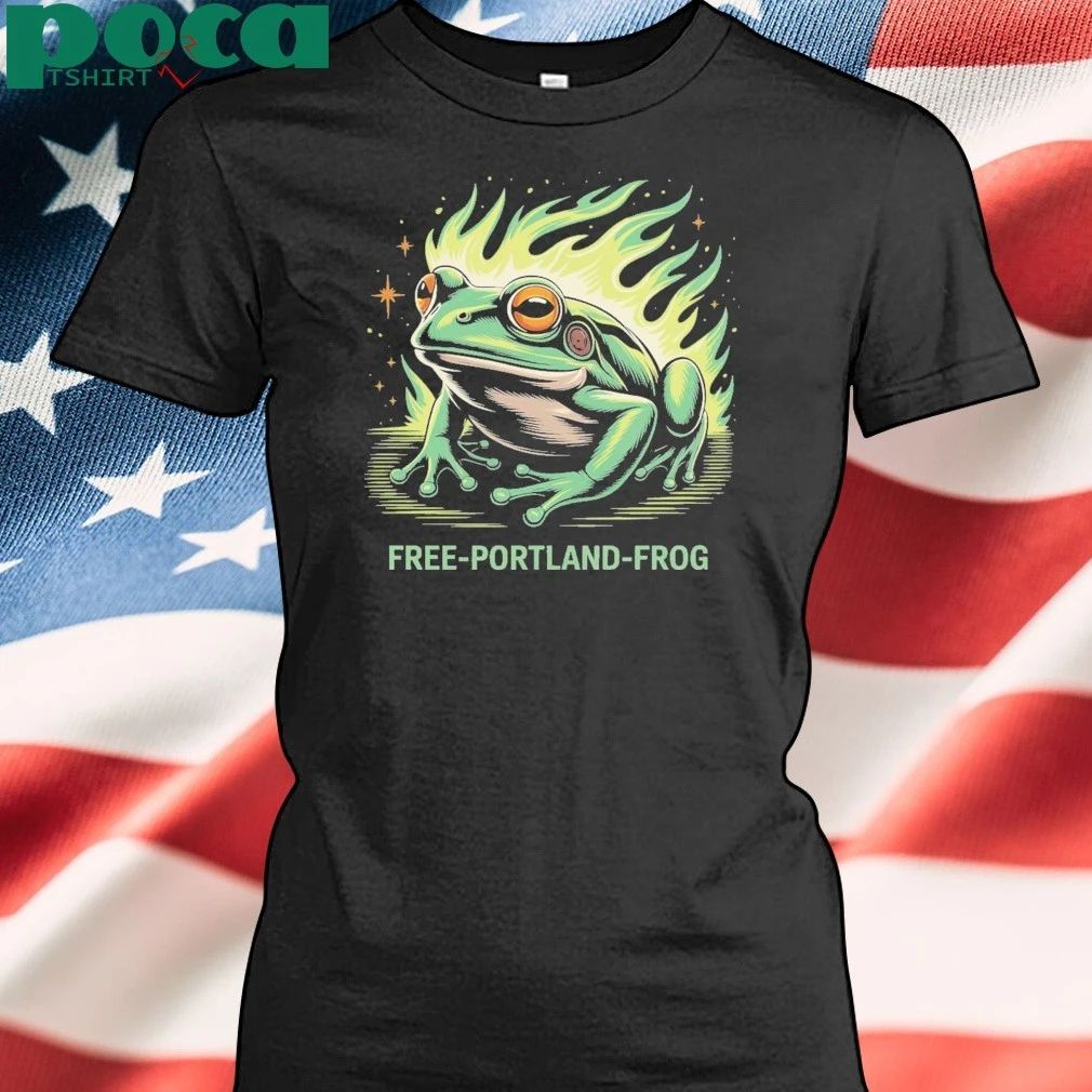 Free-Portland-Frog Portland Frog Against Resist T-Shirt