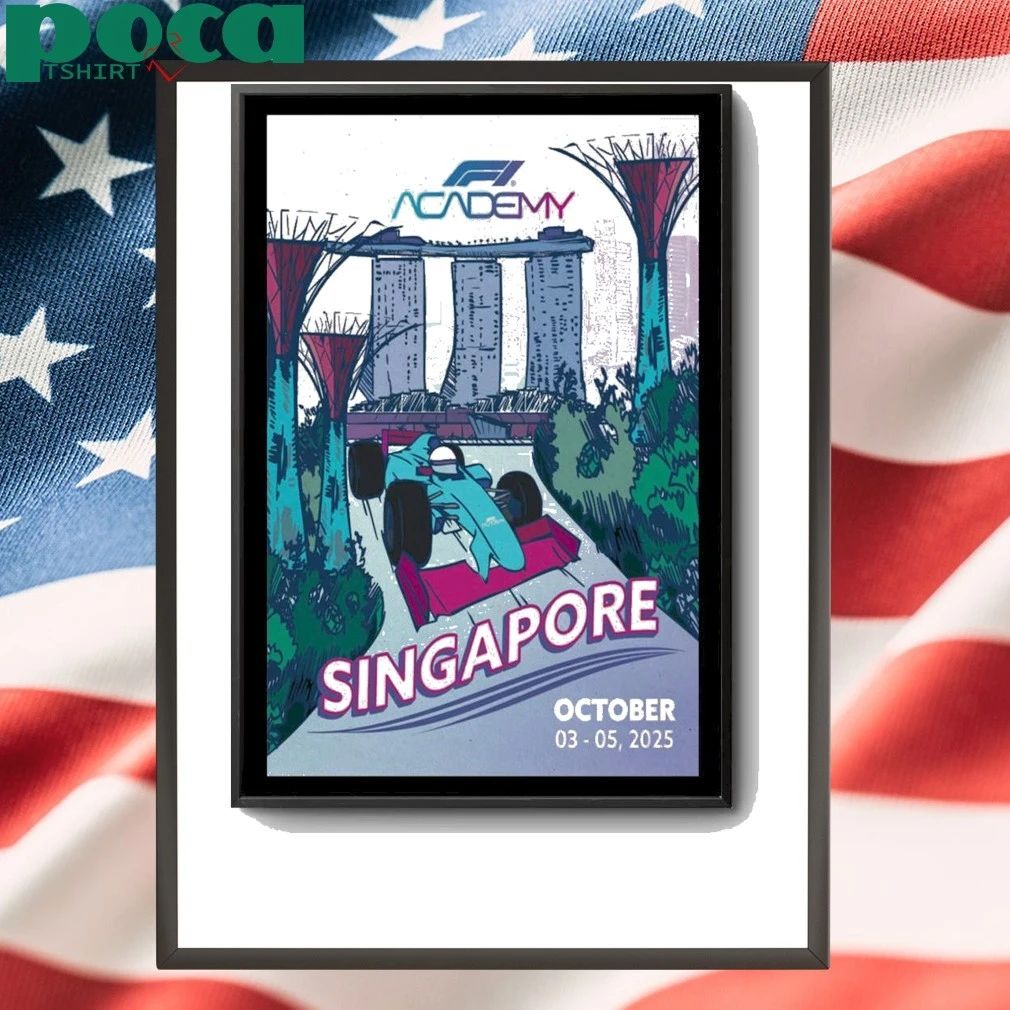 Singapore 2025 Formula One Academy Calendar Poster shirt