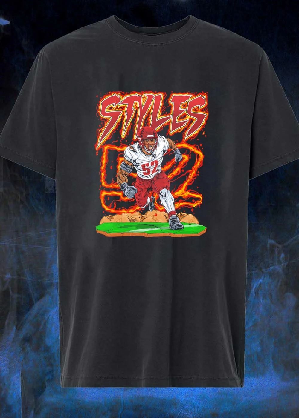 Styles Fifty Two Football Player shirt