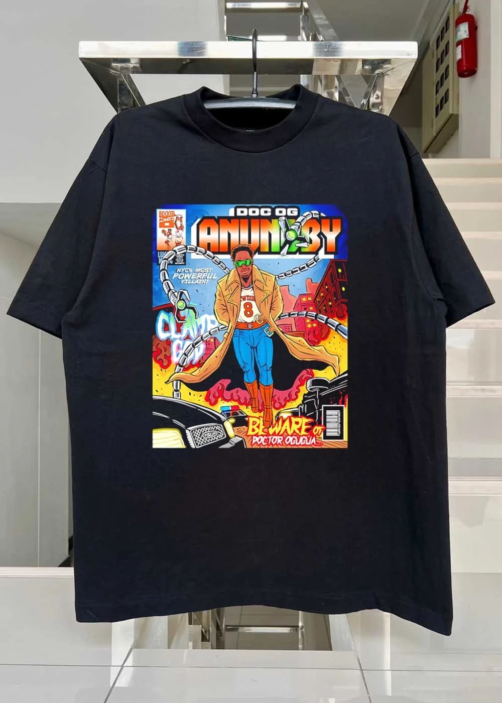 Bocker Comics Doc Og Anunoby Nyc Most Powerful Villain Beware of Doctor Ogugua Shirt