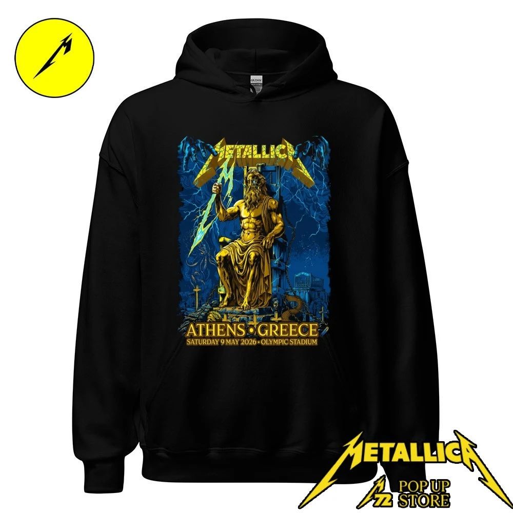 Metallica M72 Athens 2026 Olympic Stadium, 9 May 2026 Zeus King of the Gods Shirt