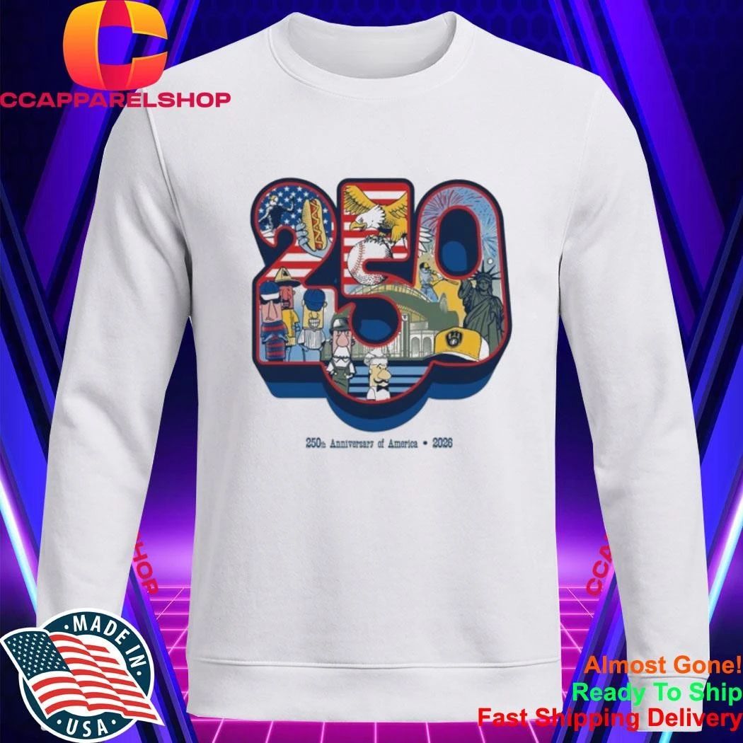 2026 Brewers 250th Anniversary Of America Night America’s Pastimes Shirt
