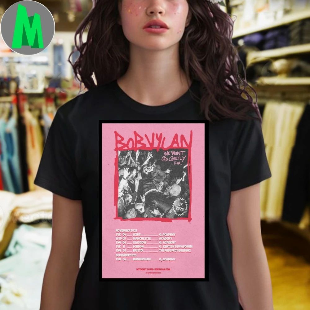 November and December 2025 Tour Bob Vylan Poster Shirt