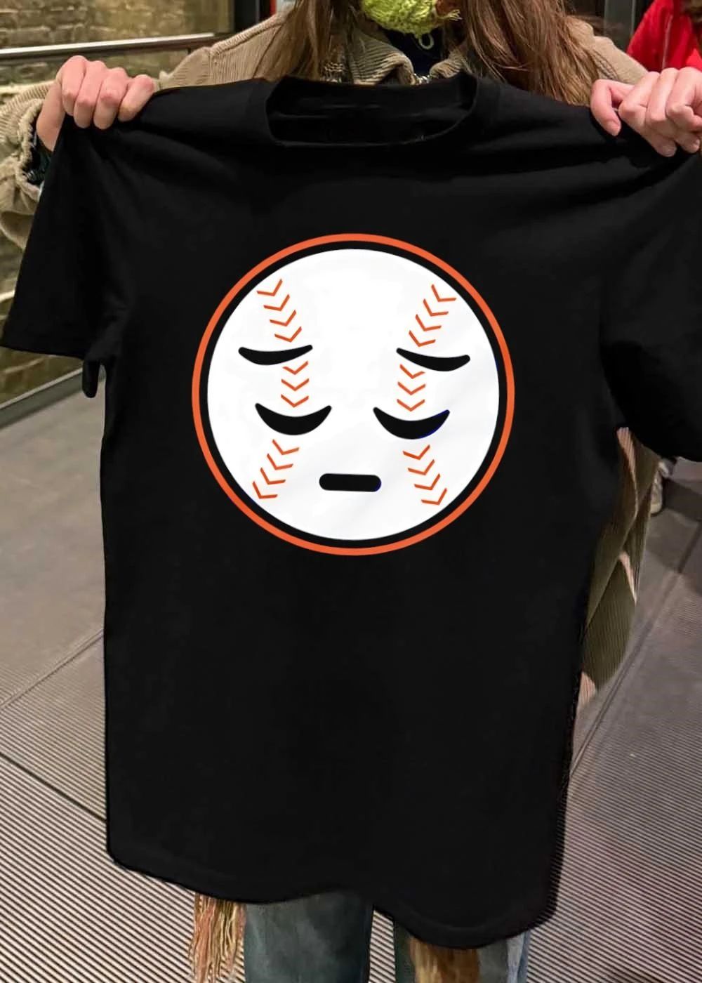 Sad Baseball Face New York Mets T-Shirt