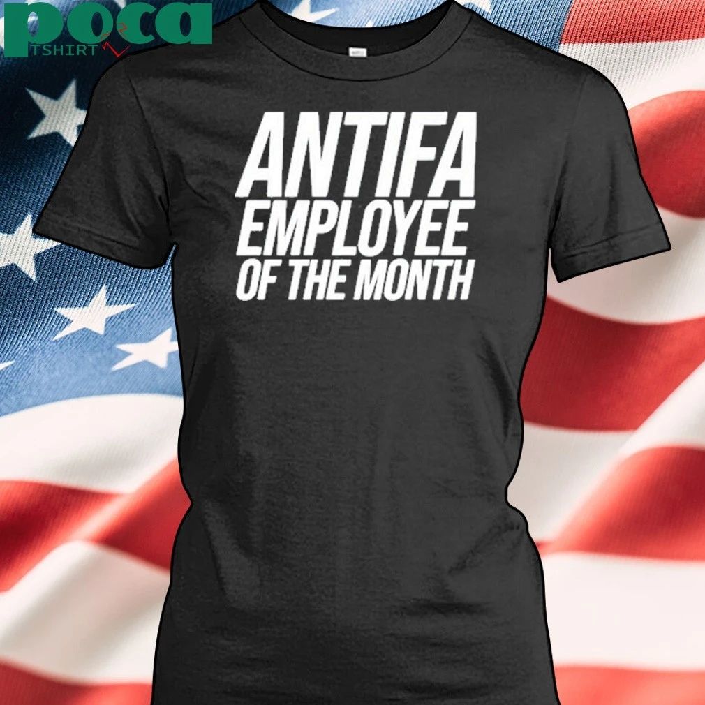Melissa Waelchli Wearing Antifa Employee Of The Month T-shirt