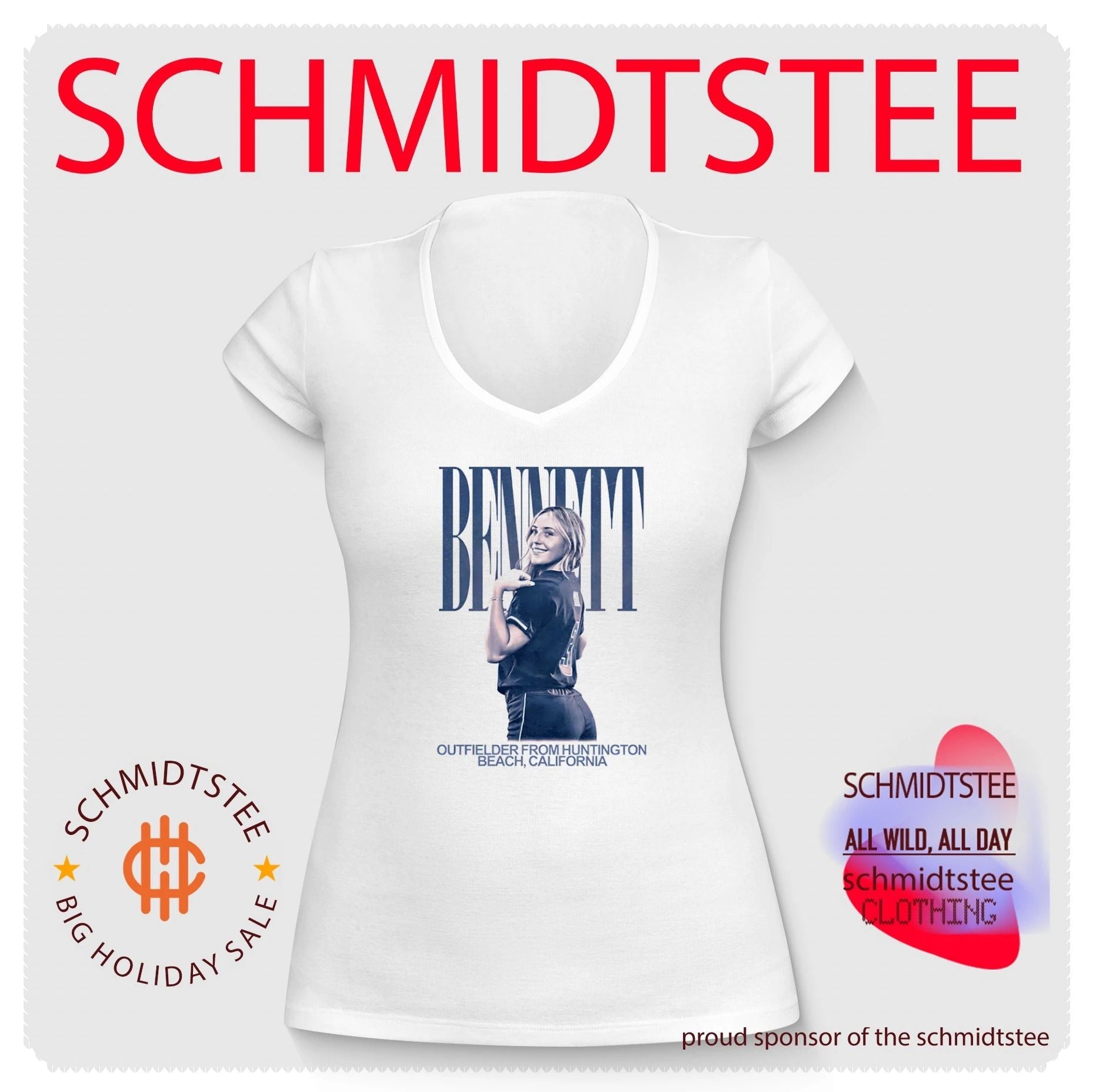Cali Bennett Outfielder from Huntington Beach California shirt