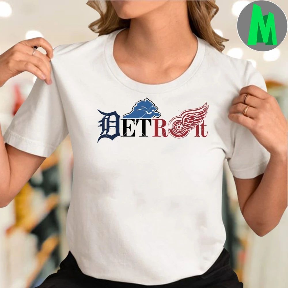 Detroit Tigers Lions Logo Sports Shirt