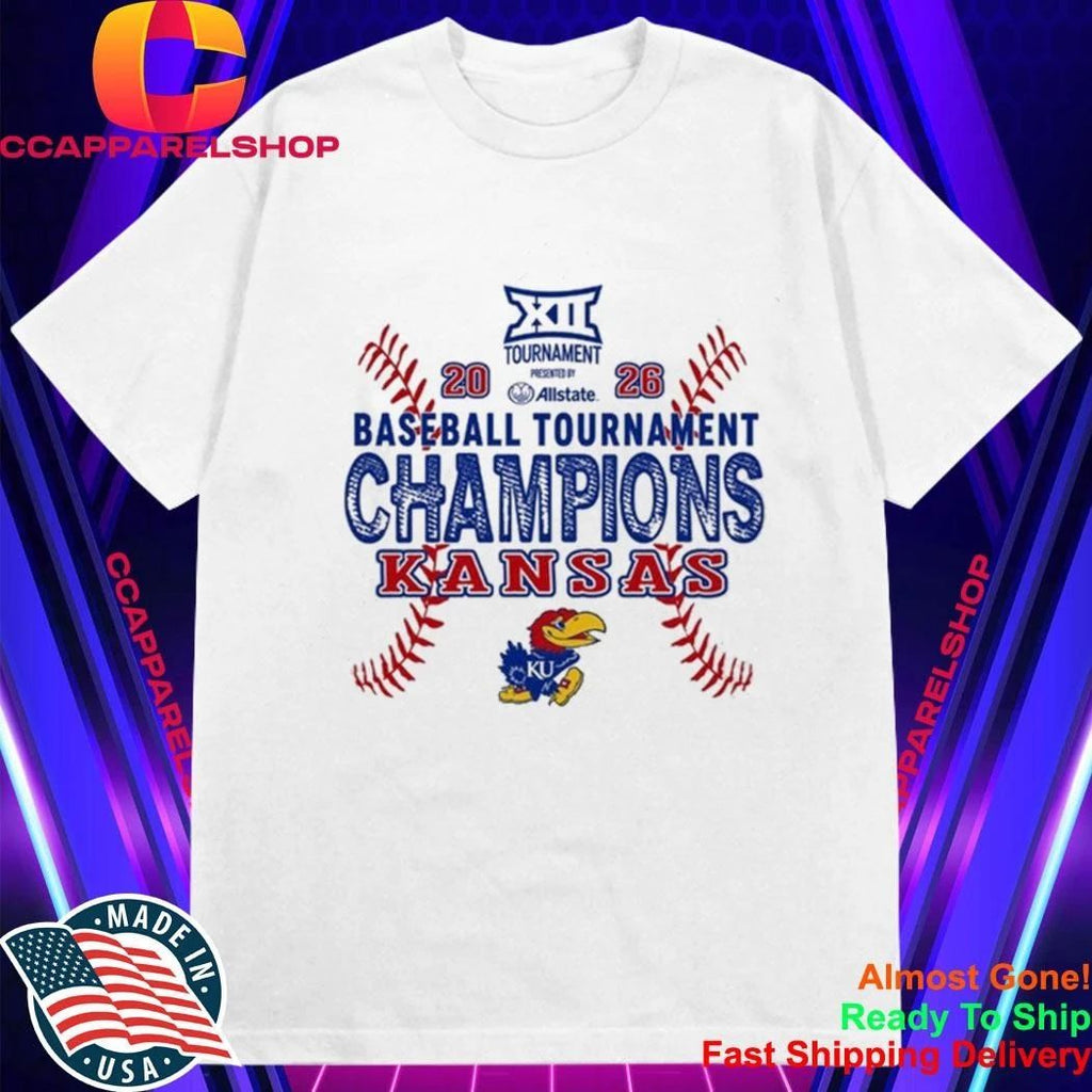 Kansas Jayhawks Big 12 Baseball Tournament 2026 Shirt