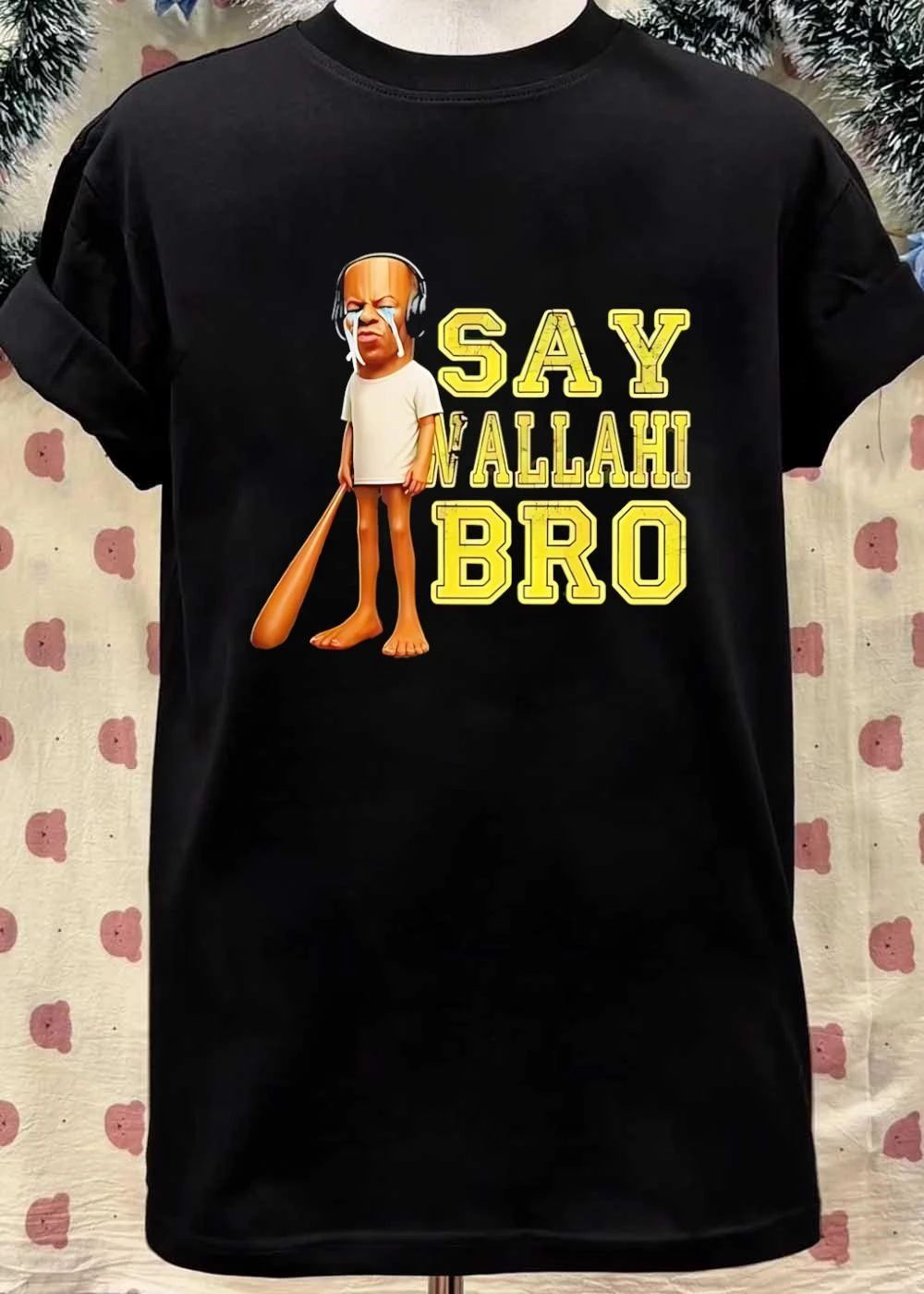Tyler The Creator Crying Say Wallahi Bro Baseball Bat shirt