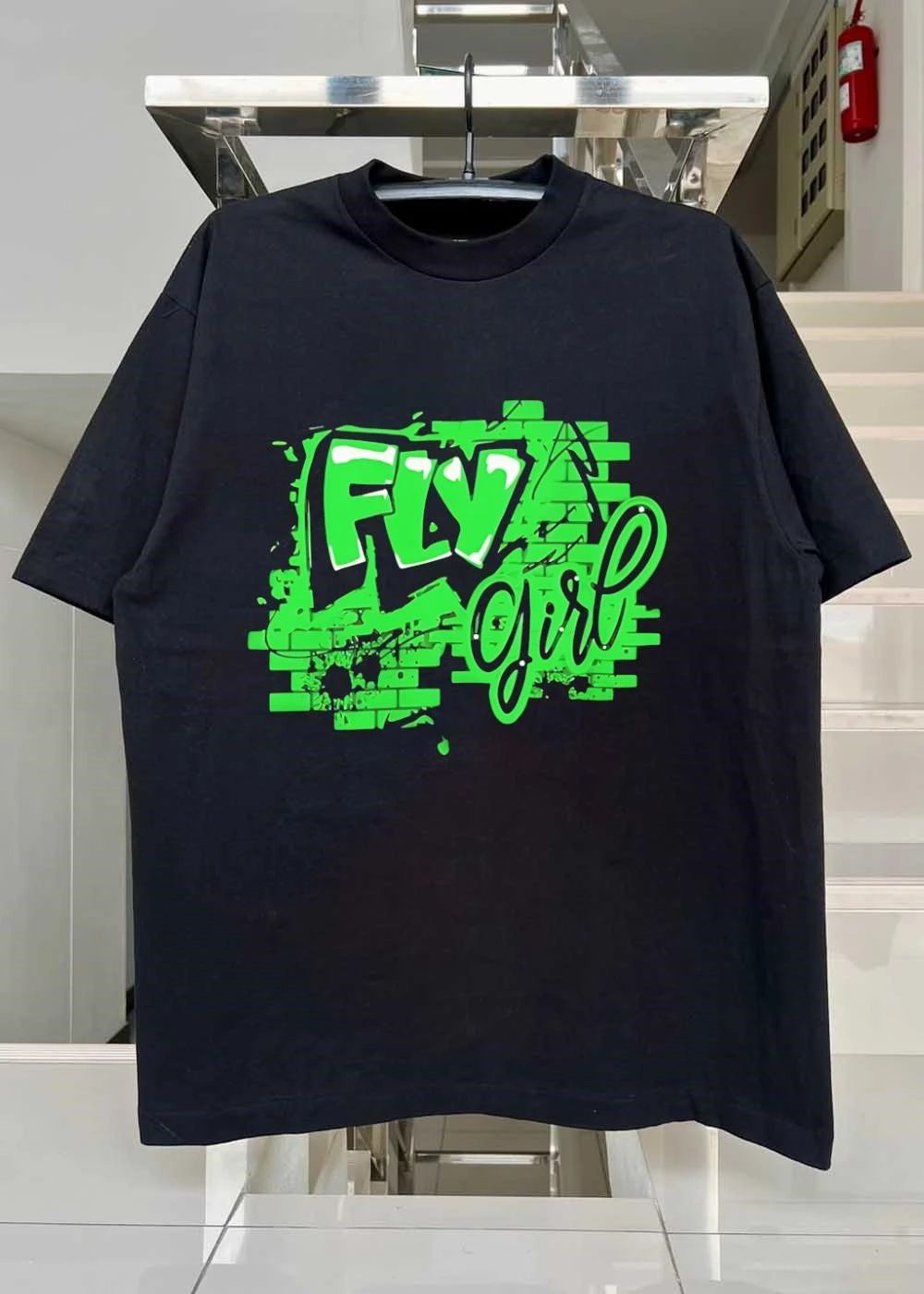 Fly Girl Graffiti Street Art T-Shirt