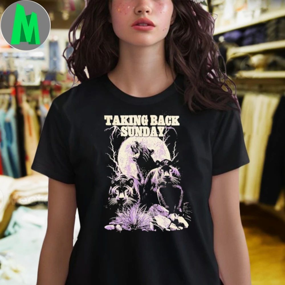 Taking Back Sunday Panther Moon Lightning 2025 Shirt